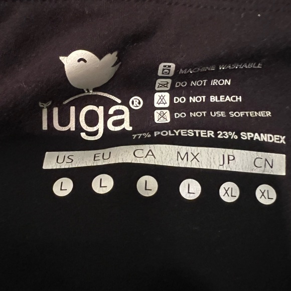 Iuga Women’s Black Leggings, Size Large - Picture 4 of 5